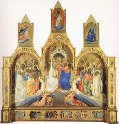 The Coronation of the Virgin with Saints and Angels The Annunciation and The Blessing Redeemer